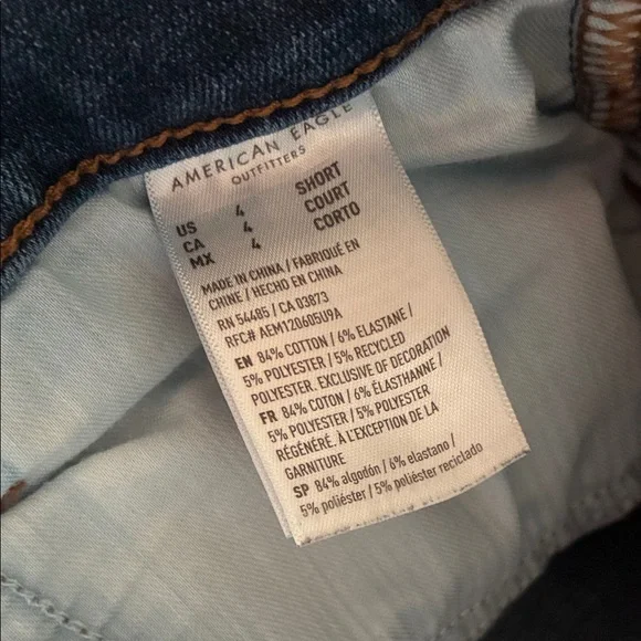 American Eagle Outfitters Women's Dark Blue Super High-Rise Jegging Size 4 Short - Picture 2 of 7